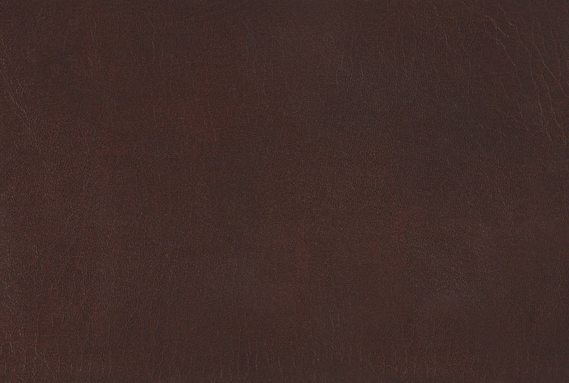 Curved Backrest Brown Leather-look Black Office Chair