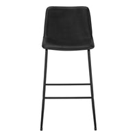 Curved Backrest Black Leather-look Black Office Chair