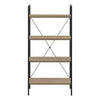 Dark Taupe Black Metal Bookcase