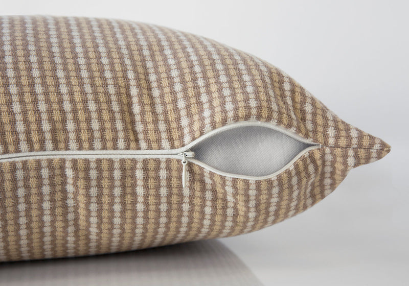 Light Dark Taupe Abstract Dot 2pcs Pillow