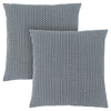 Light Dark Blue Abstract Dot 2pcs Pillow
