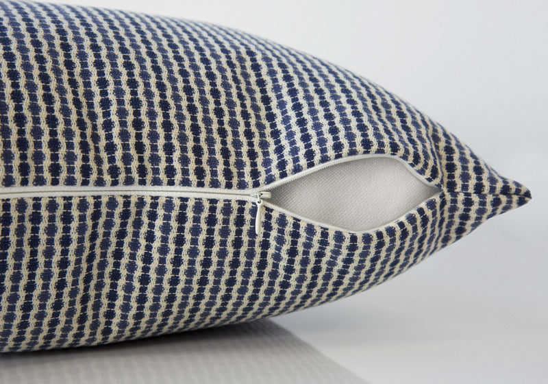 Light Dark Blue Abstract Dot 2pcs Pillow