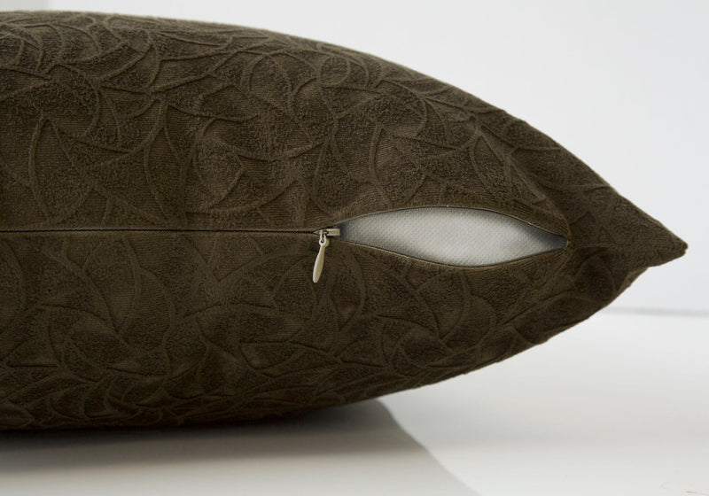 Dark Green Floral Velvet 2pcs Pillow