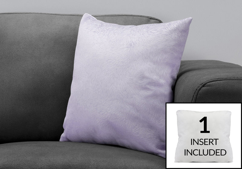 Light Purple Feathered Velvet 1pc Pillow