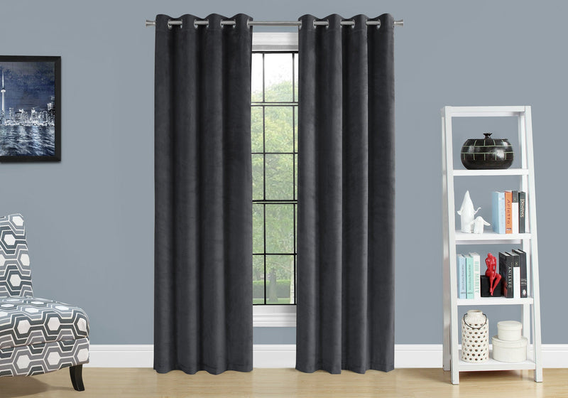 Grey Darkening 2-Piece Curtain Panel - 52\" x 84\"