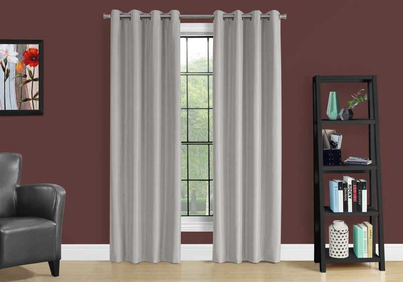 Silver Solid Blackout 2-Piece Curtain Panel - 52\" x 95\"
