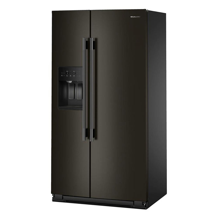 KitchenAid 36\" 21 Cu. Ft. Counter-Depth Refrigerator – Black - KRSC536RBE