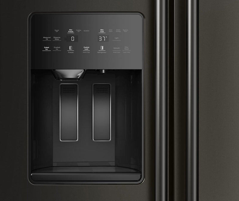 KitchenAid 36\" 21 Cu. Ft. Counter-Depth Refrigerator – Black - KRSC536RBE