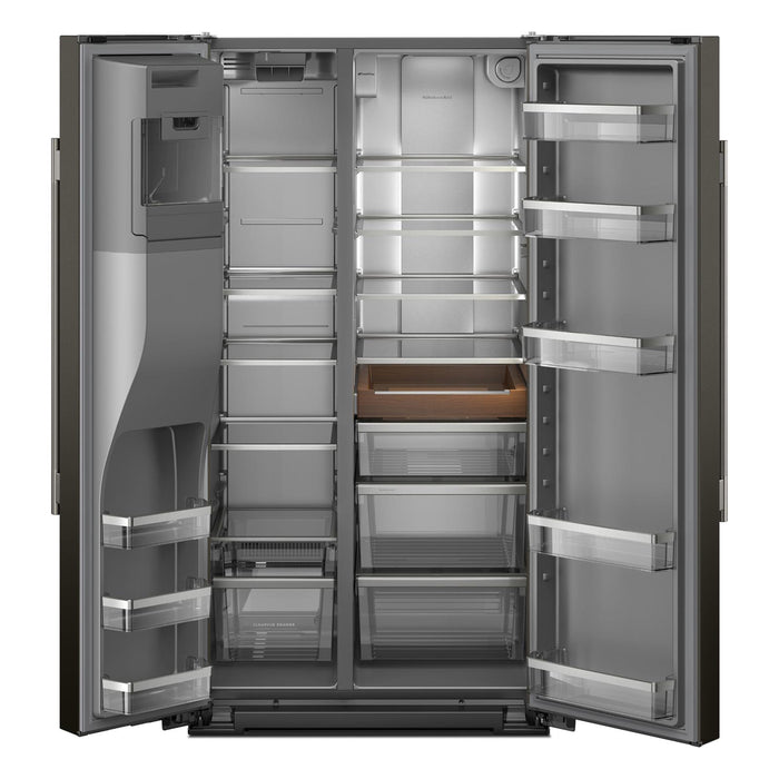 KitchenAid 36\" 21 Cu. Ft. Counter-Depth Refrigerator – Black - KRSC536RBE