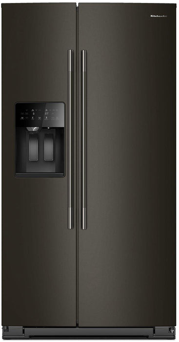 KitchenAid 36\" 21 Cu. Ft. Counter-Depth Refrigerator – Black - KRSC536RBE
