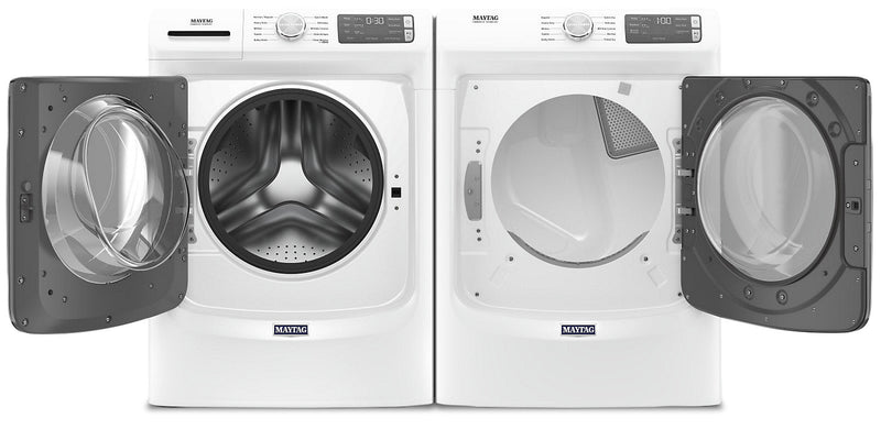 Maytag Front-Load 5.2 Cu. Ft. Washer with Extra Power and 7.3 Cu. Ft. Electric Dryer - White