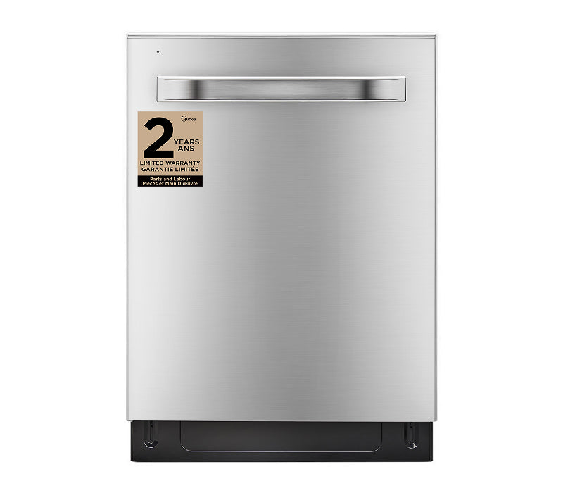 Midea 24\" Top Control Dishwasher with 3-Stage Total Drying – Stainless Steel - MDT24P3CST