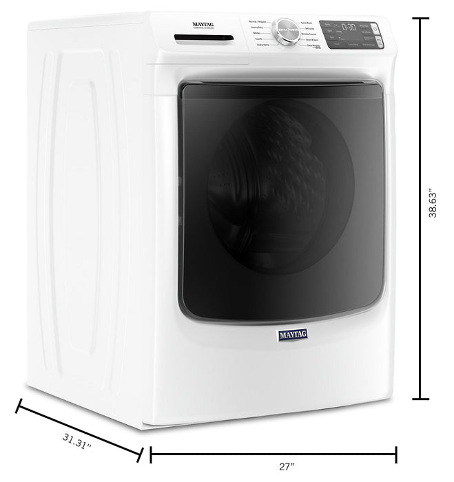 Maytag Front-Load 5.2 Cu. Ft. Washer with Extra Power and 7.3 Cu. Ft. Electric Dryer - White