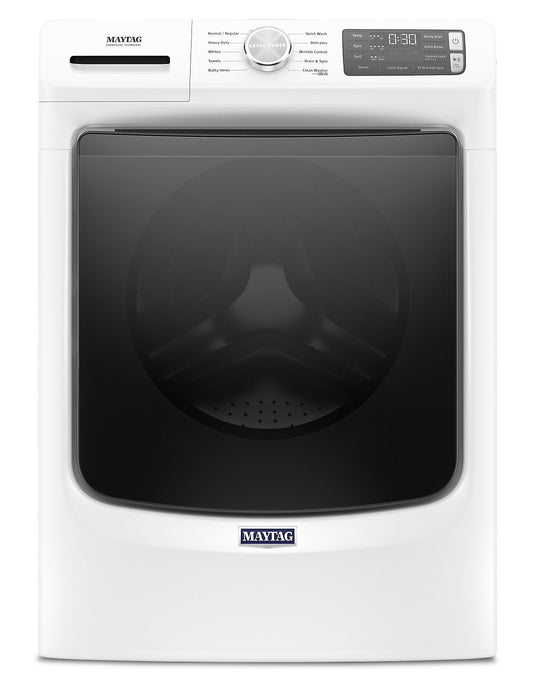 Maytag Front-Load 5.2 Cu. Ft. Washer with Extra Power and 7.3 Cu. Ft. Electric Dryer - White