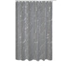 Polyester Silver Foil Marble Printed Shower Curtain Grey