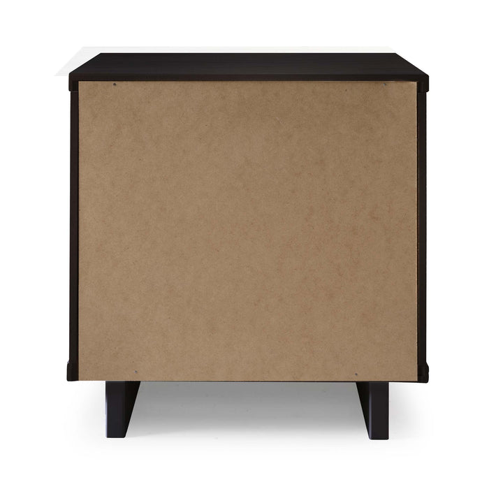 Manhattan Comfort Granville Modern Nightstand with 1 Full Extension Drawers - Sage Green