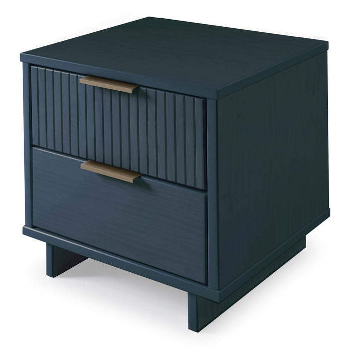 Manhattan Comfort Granville Modern Nightstand with Full Extension Drawer - Light Grey