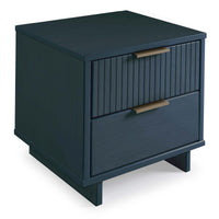 Manhattan Comfort Granville Modern Nightstand with Full Extension Drawer - Light Grey