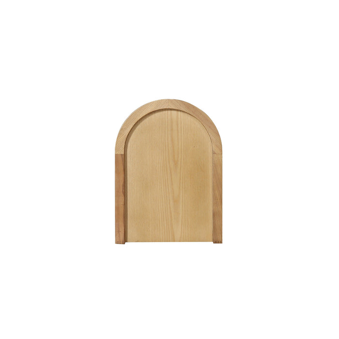 Manhattan Comfort Versailles End Table - Natural Cane