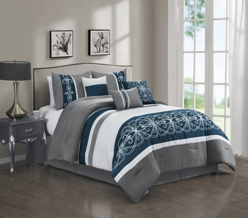 Ohio 7-Piece Queen Comforter Set 