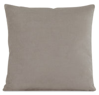 Textured Polyester Accent Pillow - Plush Pewter