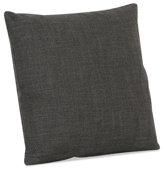 Linen-Look Fabric Accent Pillow - Cabo Graphite