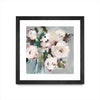 \"Pale Pink Bouquet I\" Matted and Framed Black 36x36 Wall Art