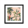\"Tropicano Ii\" Matted and Framed Black 30x30 Wall Art
