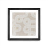 \"Fluxus I\" Matted and Framed Black 30x30 Wall Art