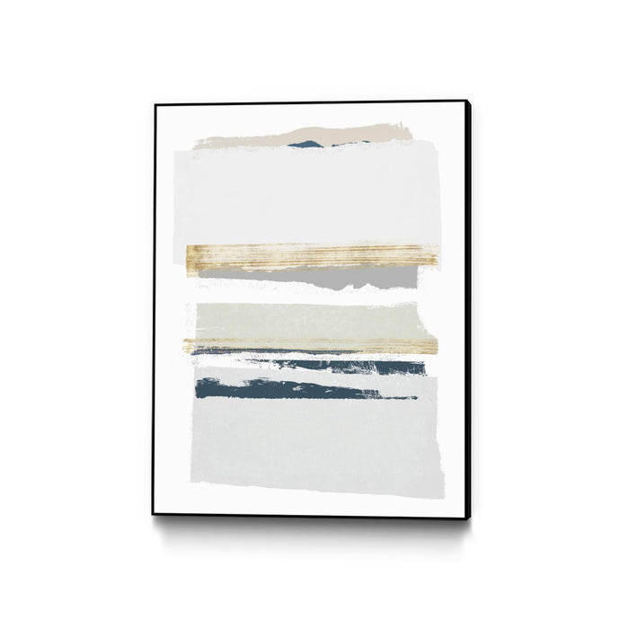\"Boulevard I\" Canvas Framed Black 18x24 Wall Art