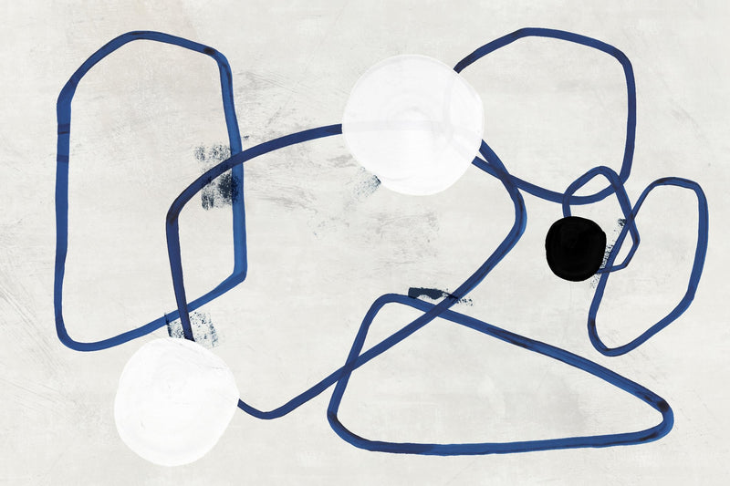 \"Midblue Ii\" Giant Art 72x48 Wall Art