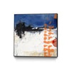 \"Midnight Rise Ii\" Canvas Framed Black 20x20 Wall Art
