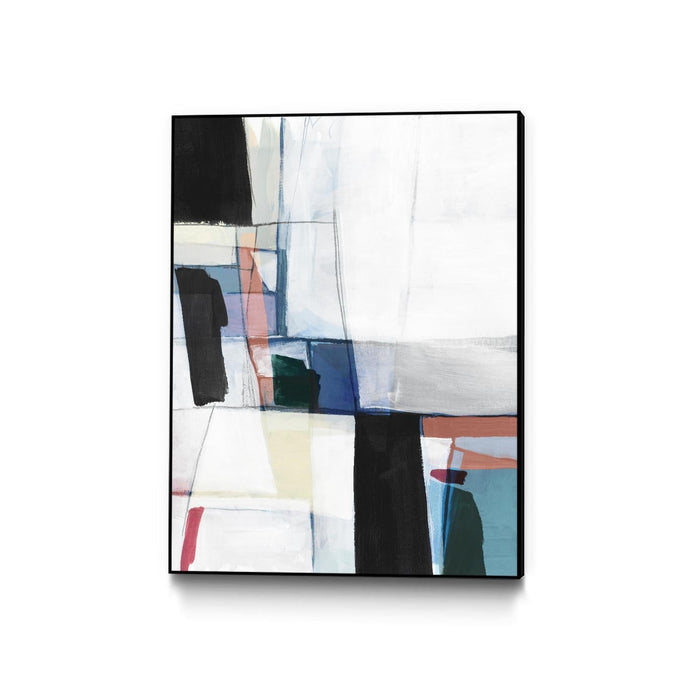 \"Sky Energy Ii\" Canvas Framed Black 24x32 Wall Art