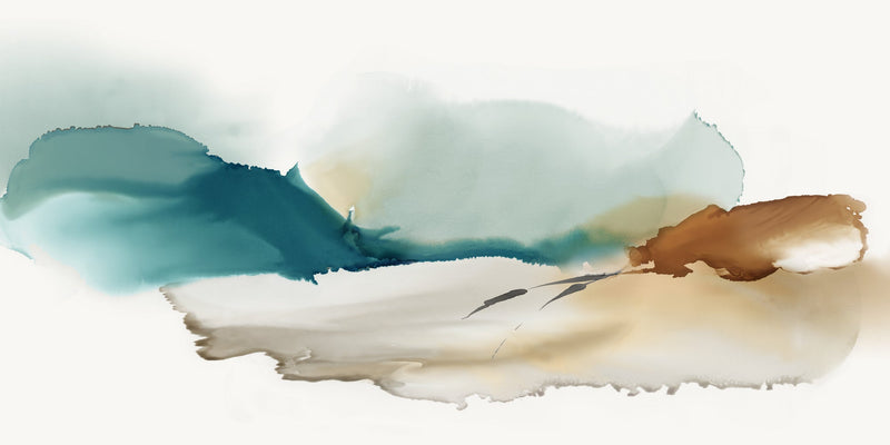 \"Inky Blue Mountains\" Giant Art 72x36 Wall Art