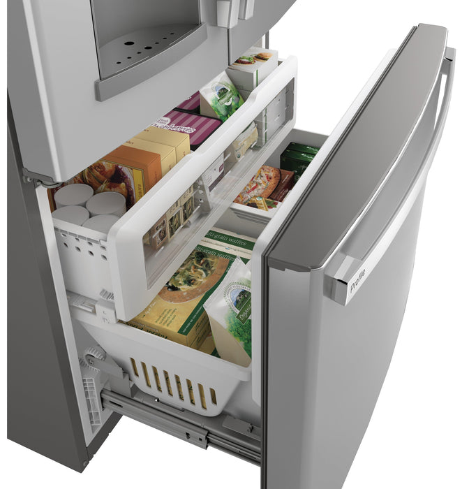 GE Profile 22.1 Cu. Ft. Door-in-Door French-Door Refrigerator - PYD22KYNFS