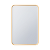 Arcus 30\" X 40\" Hand Crafted Rectangular Round Mirror - Gold