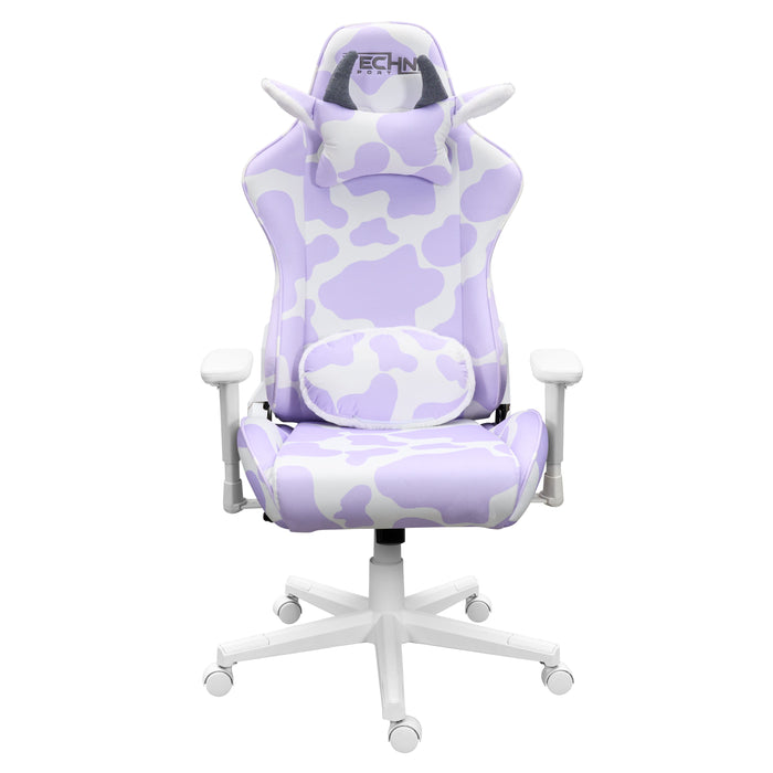 Techni Sport TS85 Cow Series Office Gaming Chair - Lavender