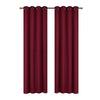 Jacquard Blackout Panel Geo Burgundy Drapes and Blinds