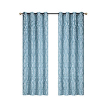 Embroidered Panel Fern Teal 96