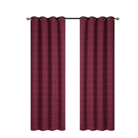 Jacquard Panel Cubic Red 84