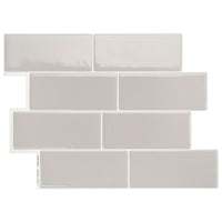 Smart Tiles Peel and Stick 4-Sheet 12 x 9 Backsplash - Metro Cassandra