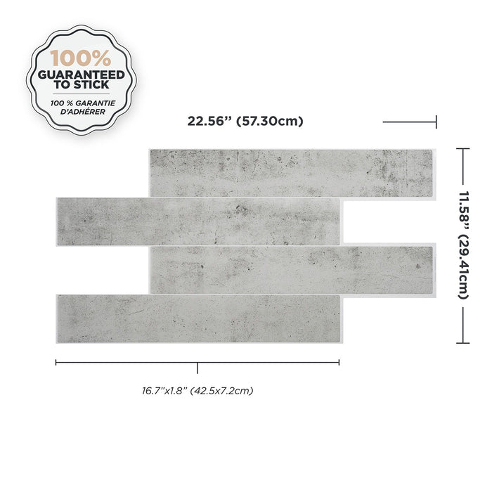 Smart Tiles Peel and Stick 2-Sheet 23 x 12 Backsplash - Norway Alta