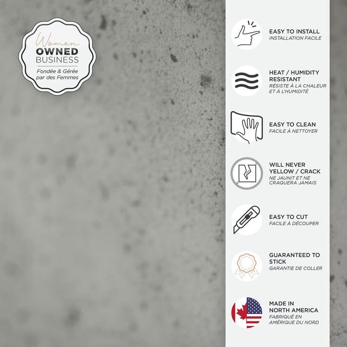 Smart Tiles Peel and Stick 2-Sheet 23 x 12 Backsplash - Blok Grey