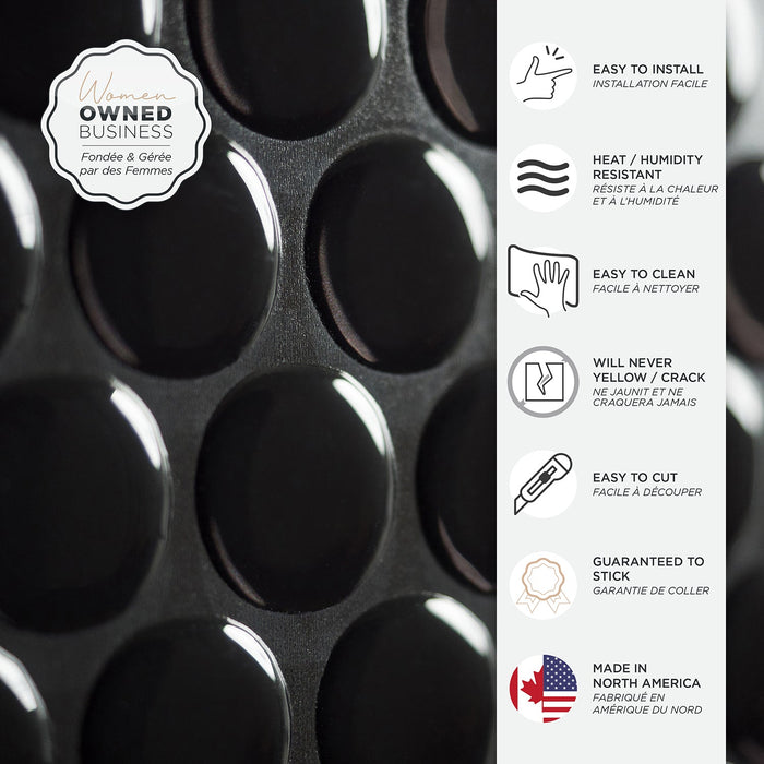 Smart Tiles Peel and Stick 4-Sheet 9 x 9 Backsplash - Penny Nora