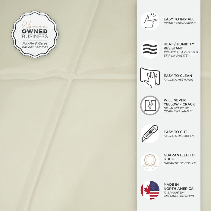 Smart Tiles Peel and Stick 4-Sheet 9 x 9 Backsplash - Zellige Oia