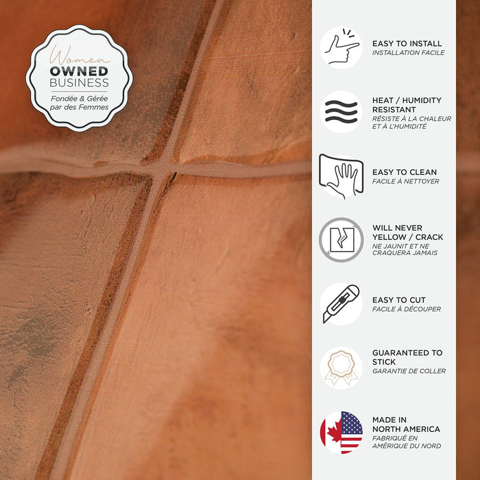 Smart Tiles Peel and Stick 4-Sheet 9 x 9 Backsplash - Zellige Safi