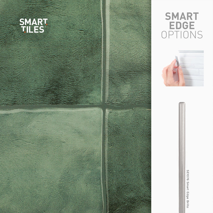 Smart Tiles Peel and Stick 4-Sheet 9 x 9 Backsplash - Zellige Taza