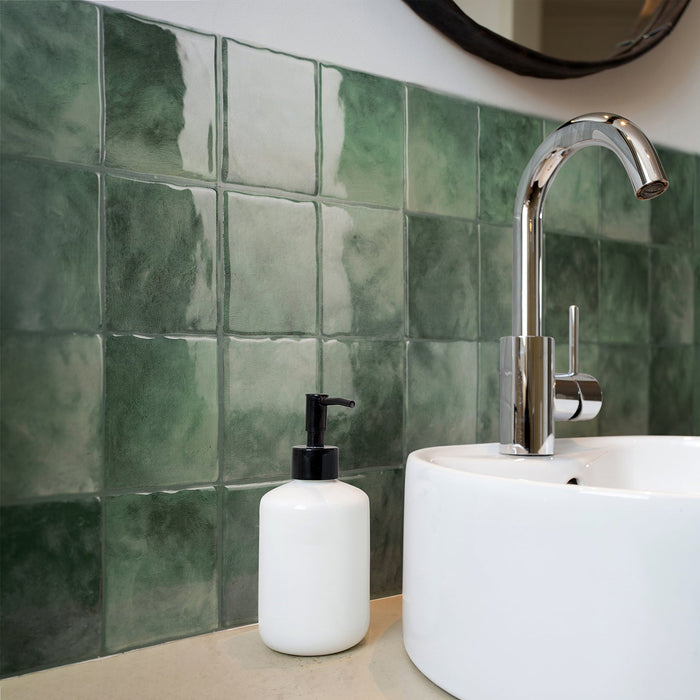 Smart Tiles Peel and Stick 4-Sheet 9 x 9 Backsplash - Zellige Taza