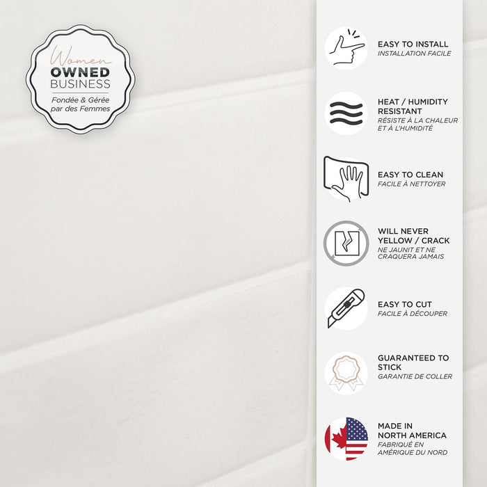 Smart Tiles Peel and Stick 4-Sheet 12 x 9 Backsplash - Morocco Essaouira