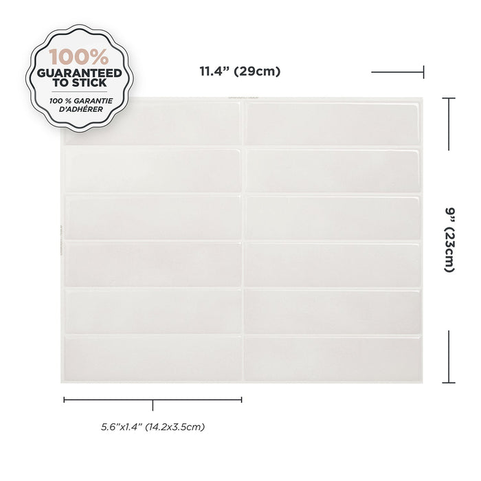 Smart Tiles Peel and Stick 4-Sheet 12 x 9 Backsplash - Morocco Essaouira